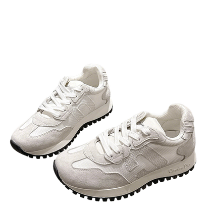 Dior Women's White Sneakers For Elegant Casual Fashion
