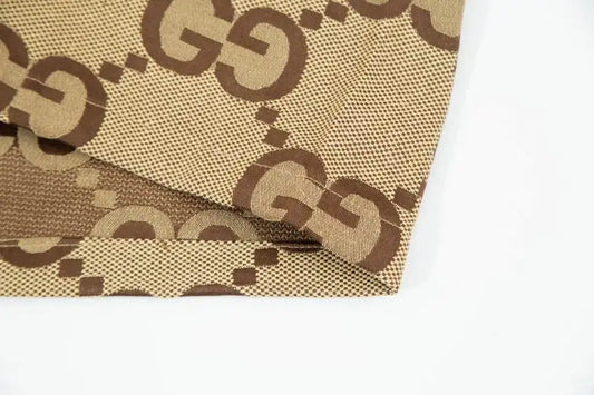 Gucci Men's Beige GG Monogram Drawstring Casual Shorts