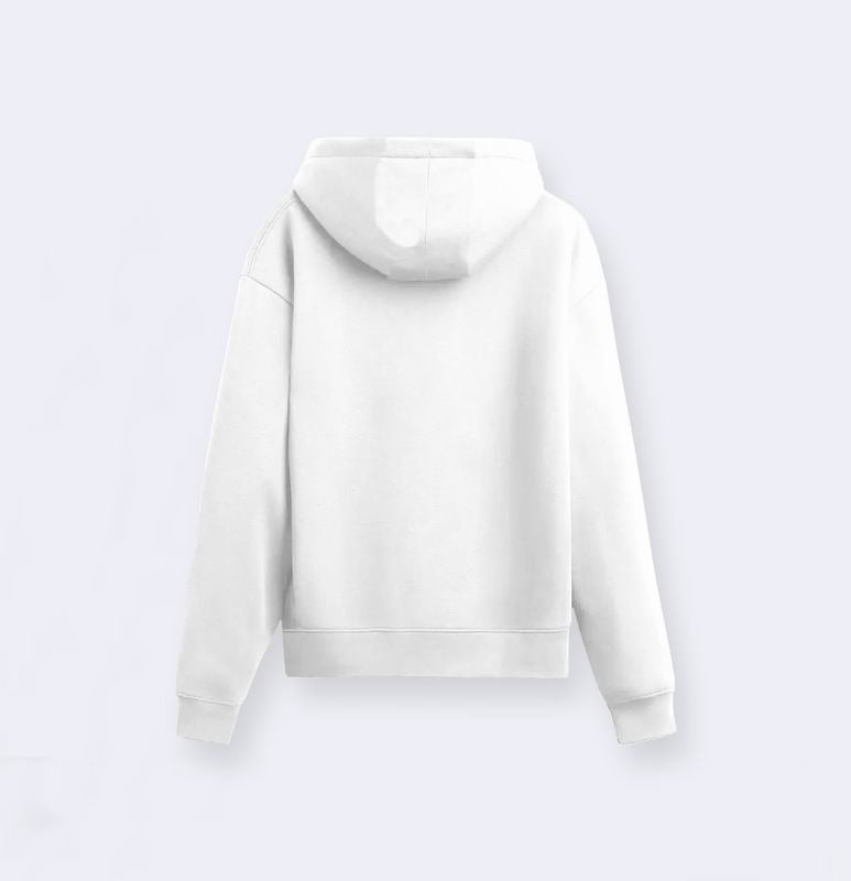 Gucci White/Black Hoodie With Classic Logo Print On Front And Sleeve For Timeless Style