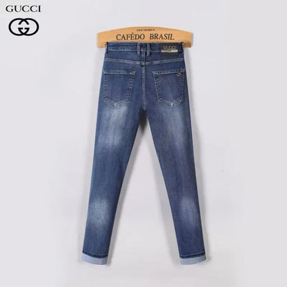 Gucci Dark Blue Skinny Denim Jeans For Fashionable Outfits