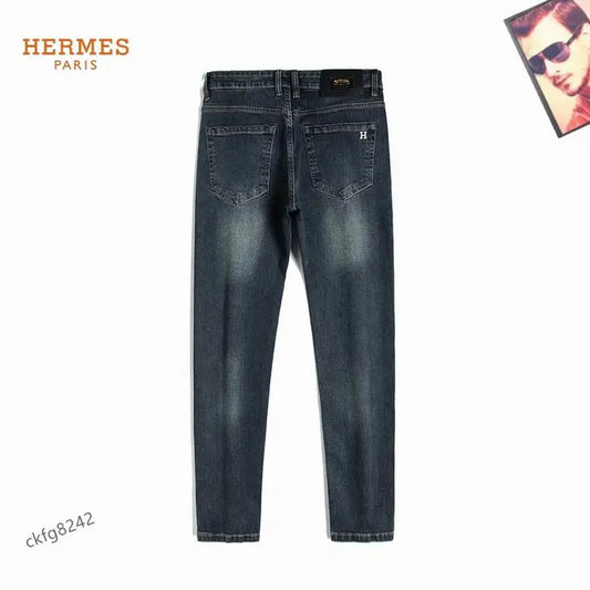Hermes Men's Jeans With Classic Design And Superior Craftsmanship