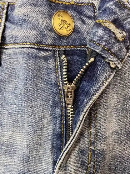 Hermes Men's Jeans With Light Wash And Exquisite Craftsmanship