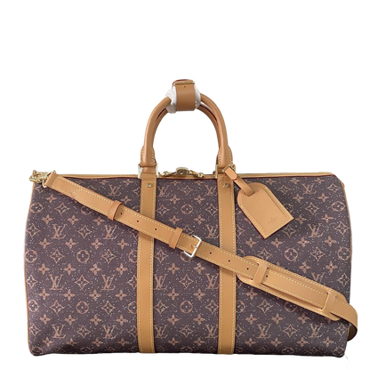 Stylish LV Keepall Bandoulière Bag With Monogram Canvas And Adjustable Strap