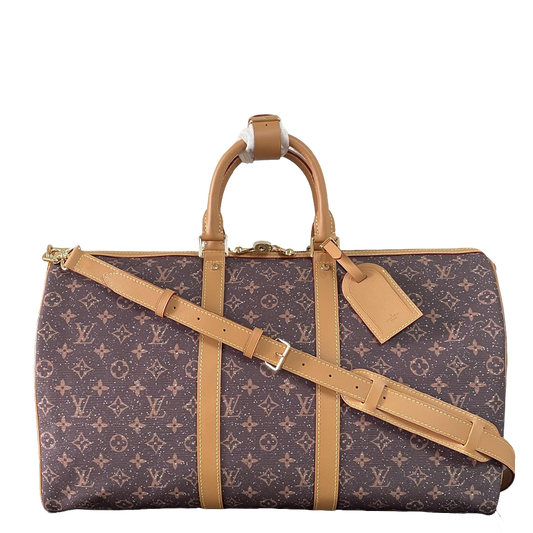 Stylish LV Keepall Bandoulière Bag With Monogram Canvas And Adjustable Strap