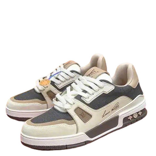 Unisex Louis Vuitton Sneakers With Neutral Tones For Everyday Style