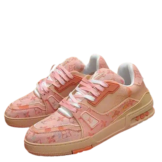 Unisex Pink Louis Vuitton Sneakers For Stylish Casual Wear