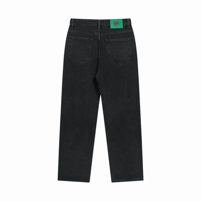 Loewe Men's Fashionable Denim Jeans With Unique Brand Patterns For Stylish Looks