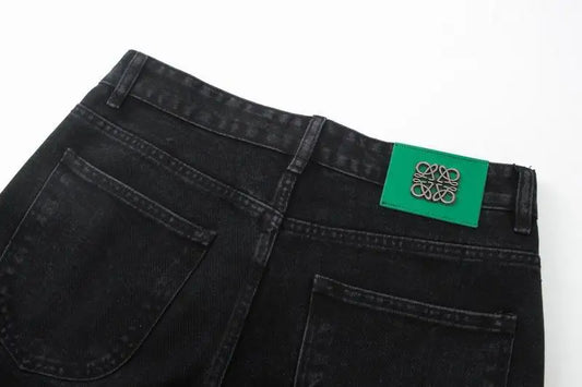 Loewe Men's Fashionable Denim Jeans With Unique Brand Patterns For Stylish Looks