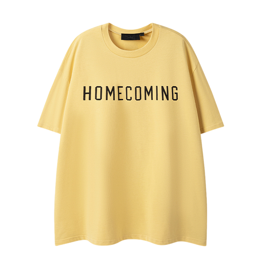 Fear Of God Inspired Yellow/Black HOMECOMING Oversized Short Sleeve T Shirt