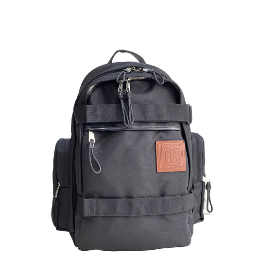 Functional Burberry Backpack With Distinctive Monogram Patch For Urban Adventures And Daily Commutes Style No.30032