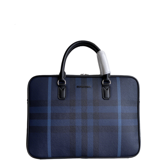 Stylish Burberry Briefcase With Iconic Check Pattern For Sophisticated Business Look Style No.80546751