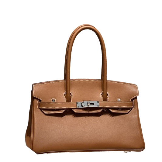 Timeless Hermès Birkin Bag in Classic Brown Leather with Silver Hardware 169
