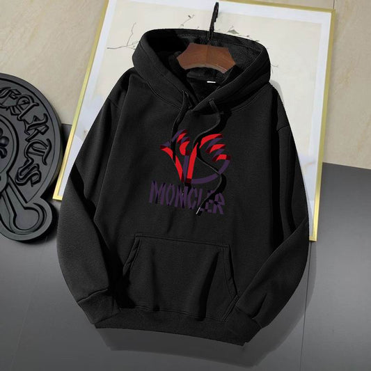 Moncler Beige Hoodie With Colorful Logo Design For Fashion - Forward Wardrobes