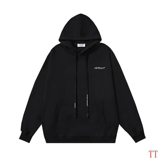 Off-White Gray Hoodie With Minimalist Logo For Effortless Street Fashion