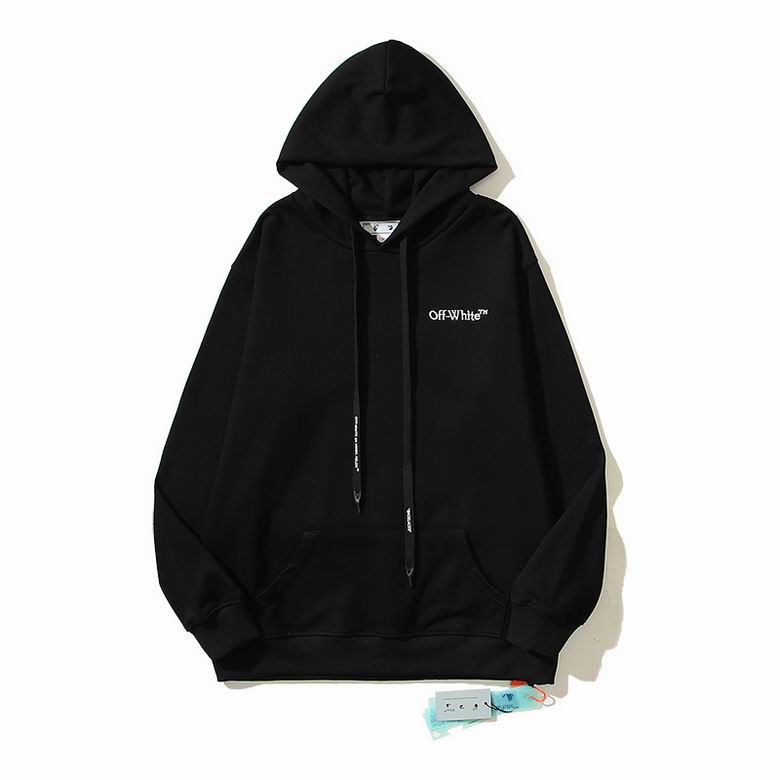Off-White White Hoodie With Red Logo For Chic Streetwear Enthusiasts