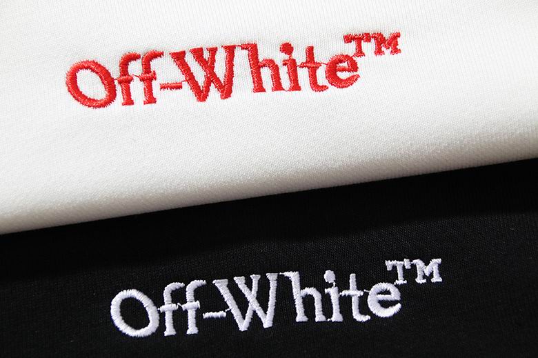 Off-White White Hoodie With Red Logo For Chic Streetwear Enthusiasts