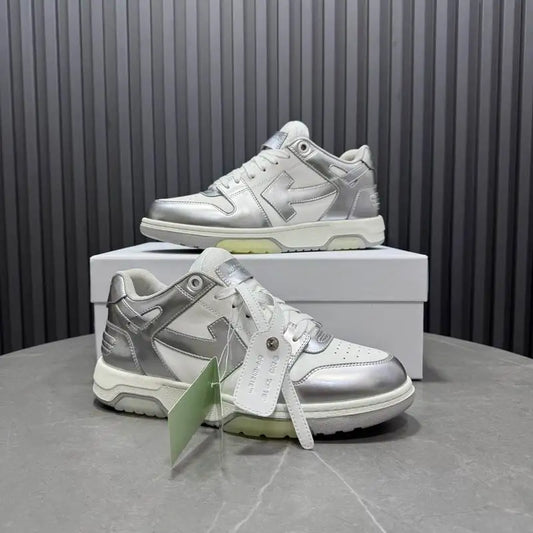 Silver Off White Casual Sports Shoes For Fashion Lovers