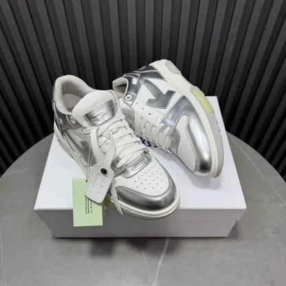 Silver Off White Casual Sports Shoes For Fashion Lovers