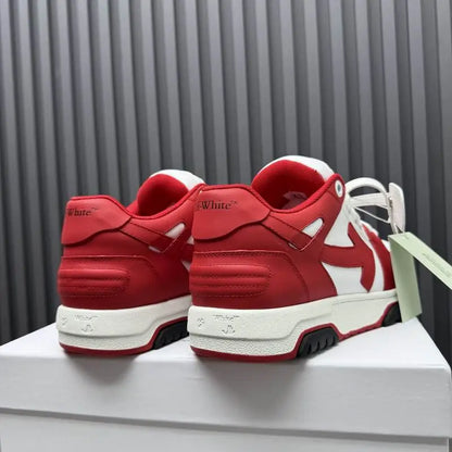 Red And White Off White Low Top Sneakers For Stylish Outfits