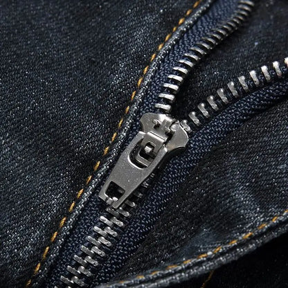 Philipp Plein Men's Distressed Denim Jeans With Skull Patch And Edgy Style