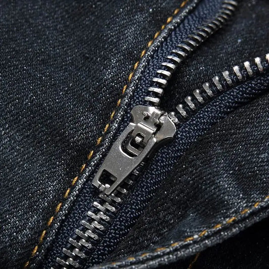 Philipp Plein Men's Distressed Denim Jeans With Skull Patch And Edgy Style