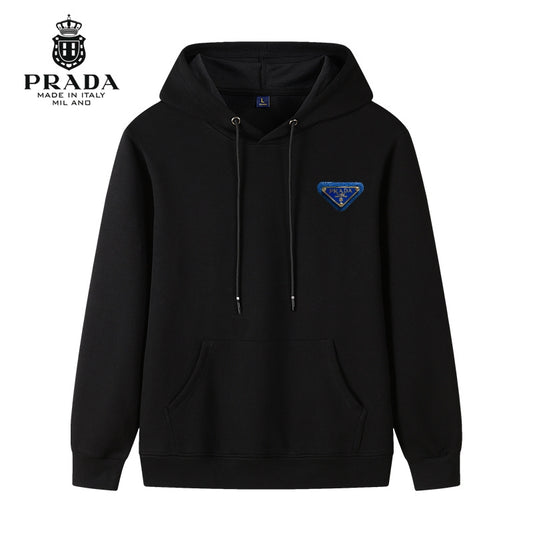 Prada Blue Hoodie With Classic Design And Premium Comfort For Fashion Enthusiasts