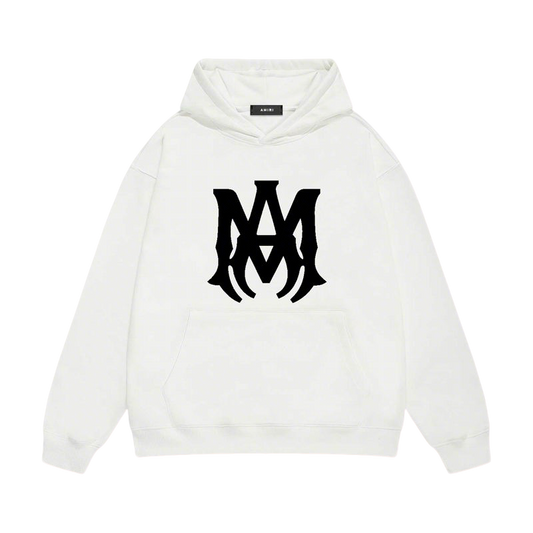 AMIRI Hoodie With Bold Black Logo Design For Edgy Fashion Statements