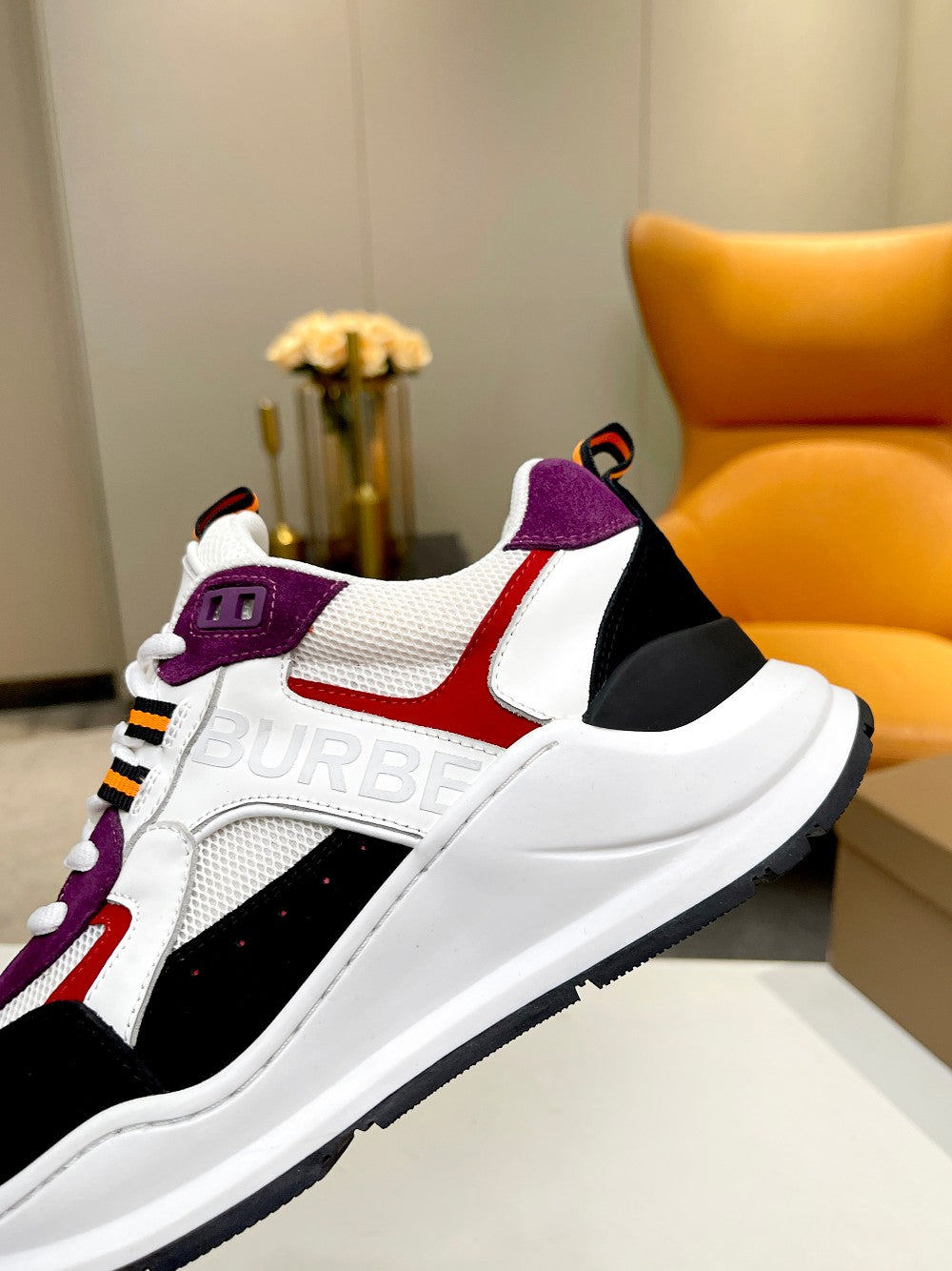 Burberry Color - Block Sneakers For Vibrant Casual Fashion