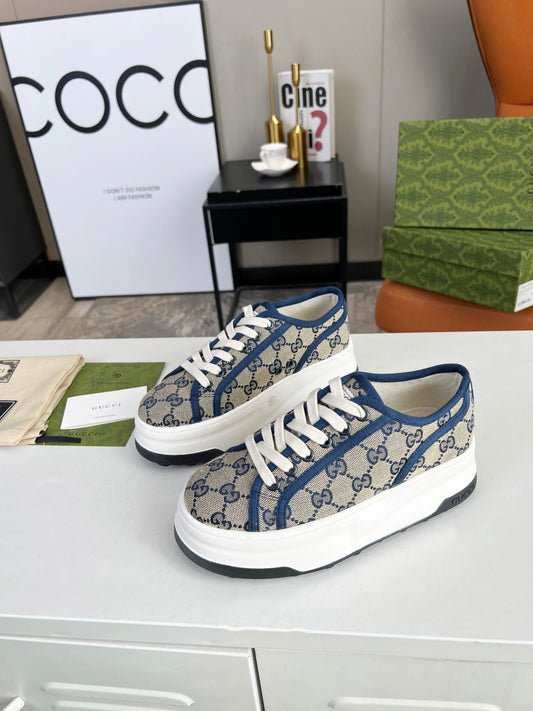 Gucci Women's GG Canvas Platform Sneakers For Fashion - Forward Looks