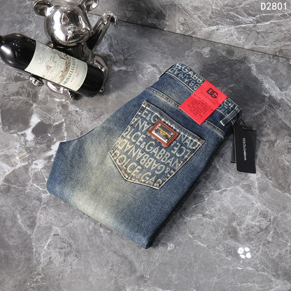 Dolce & Gabbana Light Blue Denim Jeans With Branded Waistband