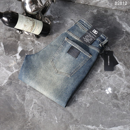 Dolce & Gabbana Light Blue Denim Jeans With Artistic Embellishments