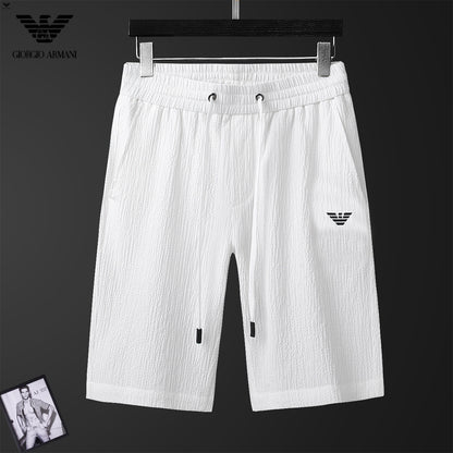 Giorgio Armani Men's White Short - Sleeve Shirt And Shorts Set