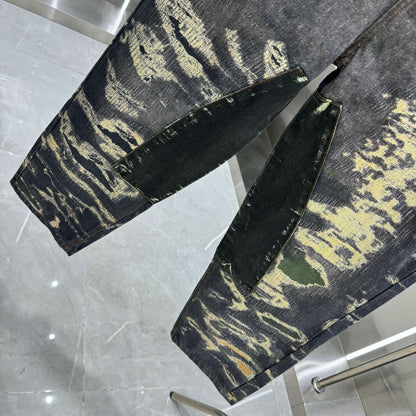 Givenchy Distressed Denim Jeans With Unique Patchwork For Edgy Fashion