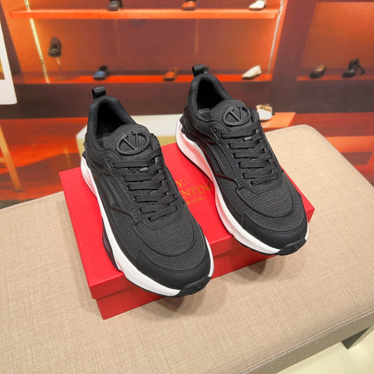 Valentino Men's Luxury Sneakers Fashion Mesh Design Casual Athletic Shoes