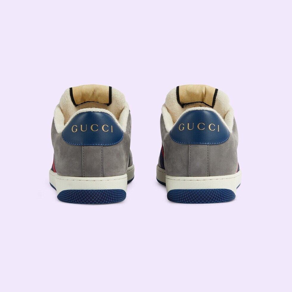 Gucci Unisex Sneakers With Web Stripes And Contrast Color Detailing