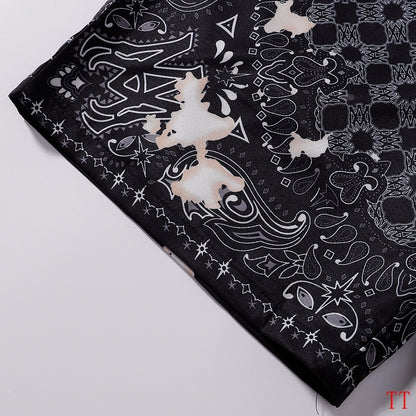 Men's AMIRI Black Patterned Short - Sleeve Shirt And Shorts Set