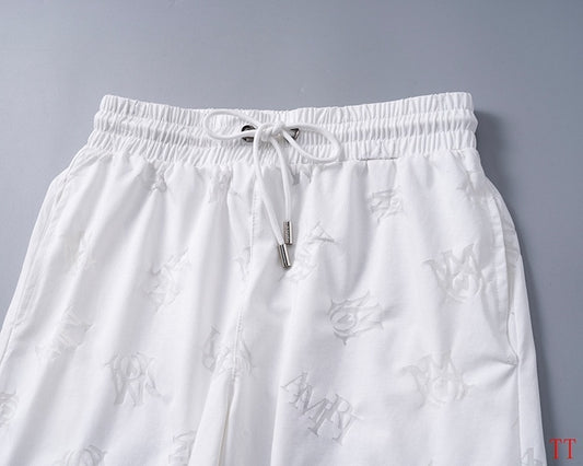 Men's AMIRI White Logo - Printed T - Shirt And Shorts Set