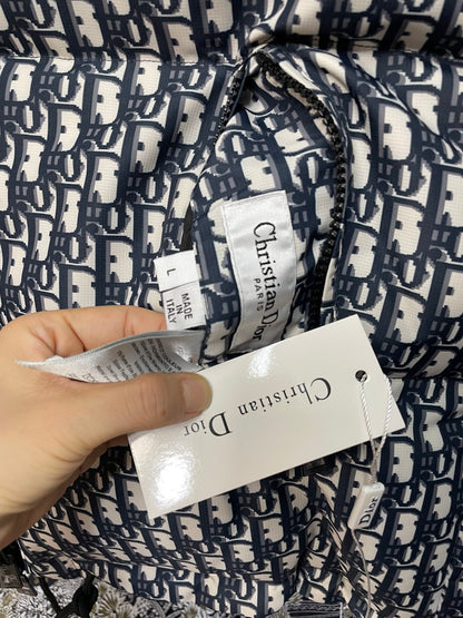 Chic Dior Monogram Puffer Jacket For Cold - Weather Fashion