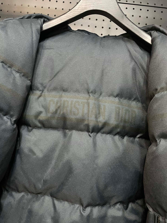 Chic Dior Monogram Puffer Jacket For Cold - Weather Fashion