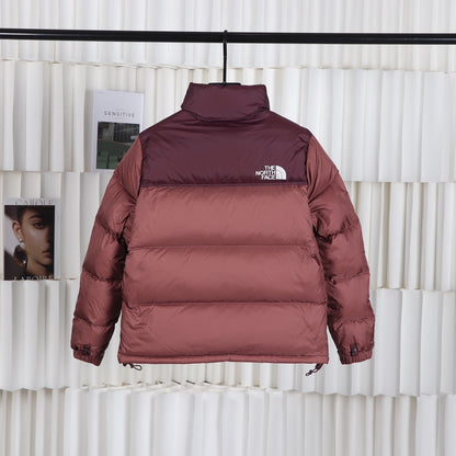 The North Face 1996 Retro Nuptse Burgundy Puffer Jacket for Winter Warmth