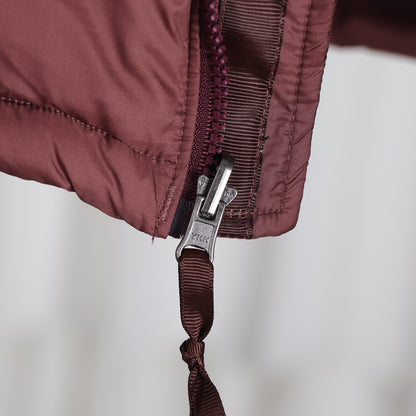 The North Face 1996 Retro Nuptse Burgundy Puffer Jacket for Winter Warmth