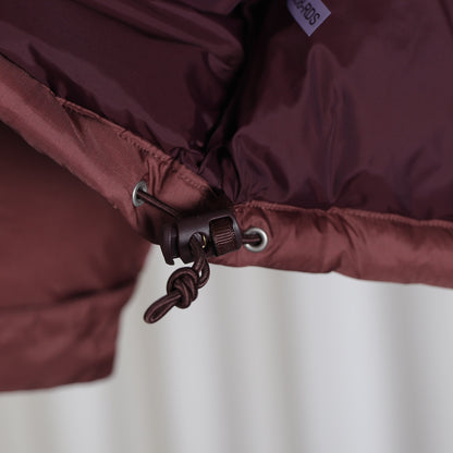 The North Face 1996 Retro Nuptse Burgundy Puffer Jacket for Winter Warmth