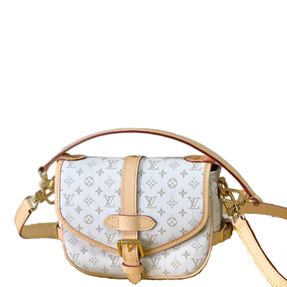 Stylish Louis Vuitton Handbag with Classic Monogram Pattern and Adjustable Strap