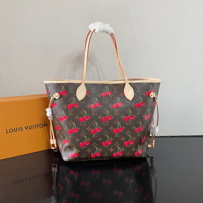 Chic Louis Vuitton Neverfull Tote With Cherry Print For Fashion - Forward Shoppers