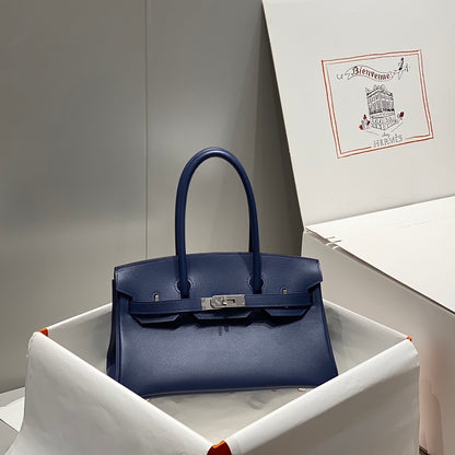 Timeless Hermès Birkin Bag in Classic Brown Leather with Silver Hardware 169