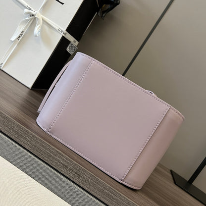 Loewe Lilac Leather Hammock Bag With Branded Strap And Charm 652235