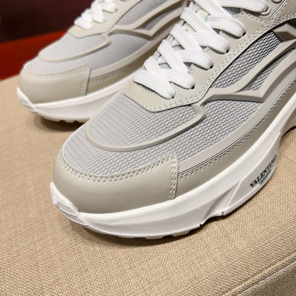 Valentino Men's Luxury Sneakers Fashion Mesh Design Casual Athletic Shoes