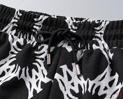 Men's AMIRI Black And White Patterned Hoodie And Jogger Set