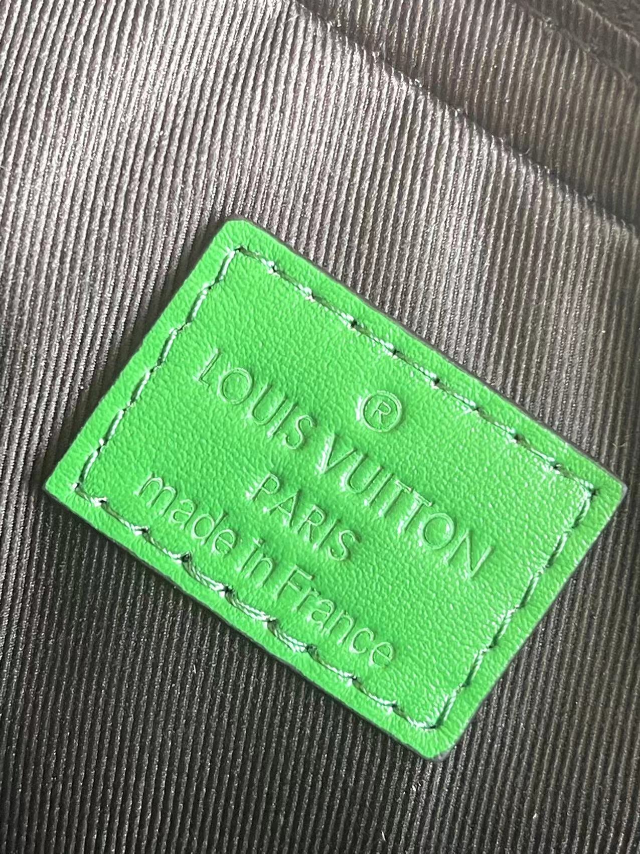 Chic Louis Vuitton Monogram Crossbody Bag with Green Trim for Fashion - Forward Style M12490