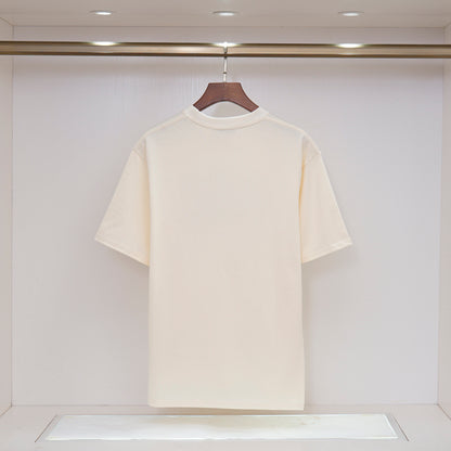 Gucci Cream/Black Tee With Dripping Logo Design For Edgy Fashion Aficionados